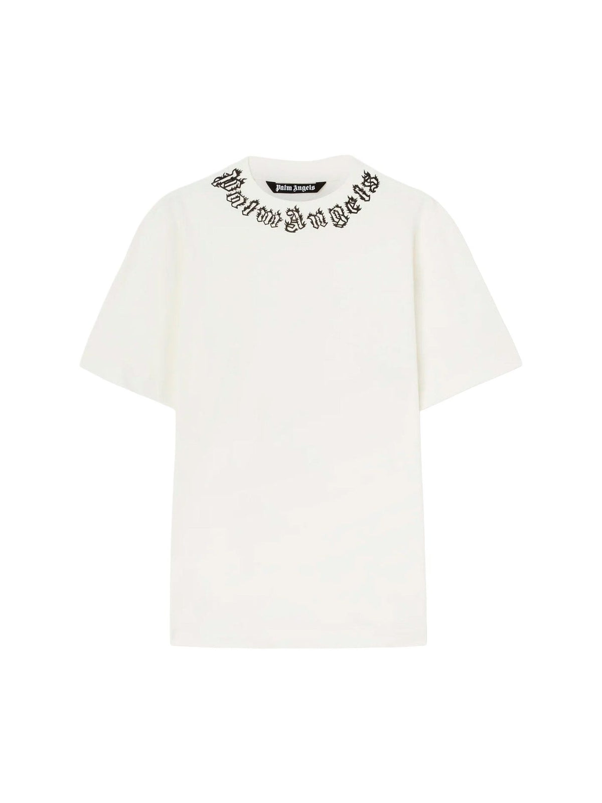 Palm Angels White Flame Logo T-Shirt