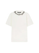 Palm Angels White Flame Logo T-Shirt