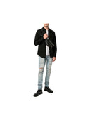 Purple Brand P001 Paint Splatter Slim-Fit Jeans Blue one-kickz