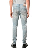 Purple Brand P001 Paint Splatter Slim-Fit Jeans Blue one-kickz