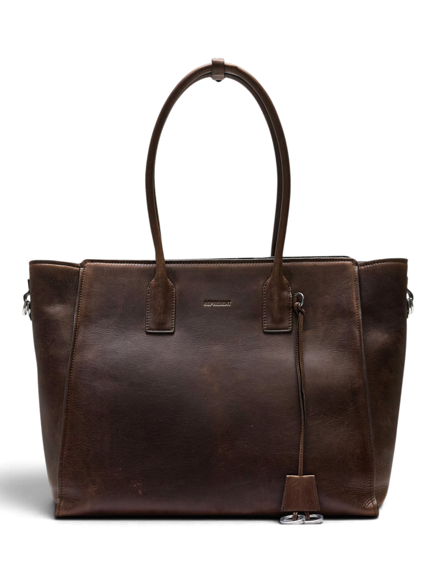 Represent Hudson Tote Dark Brown