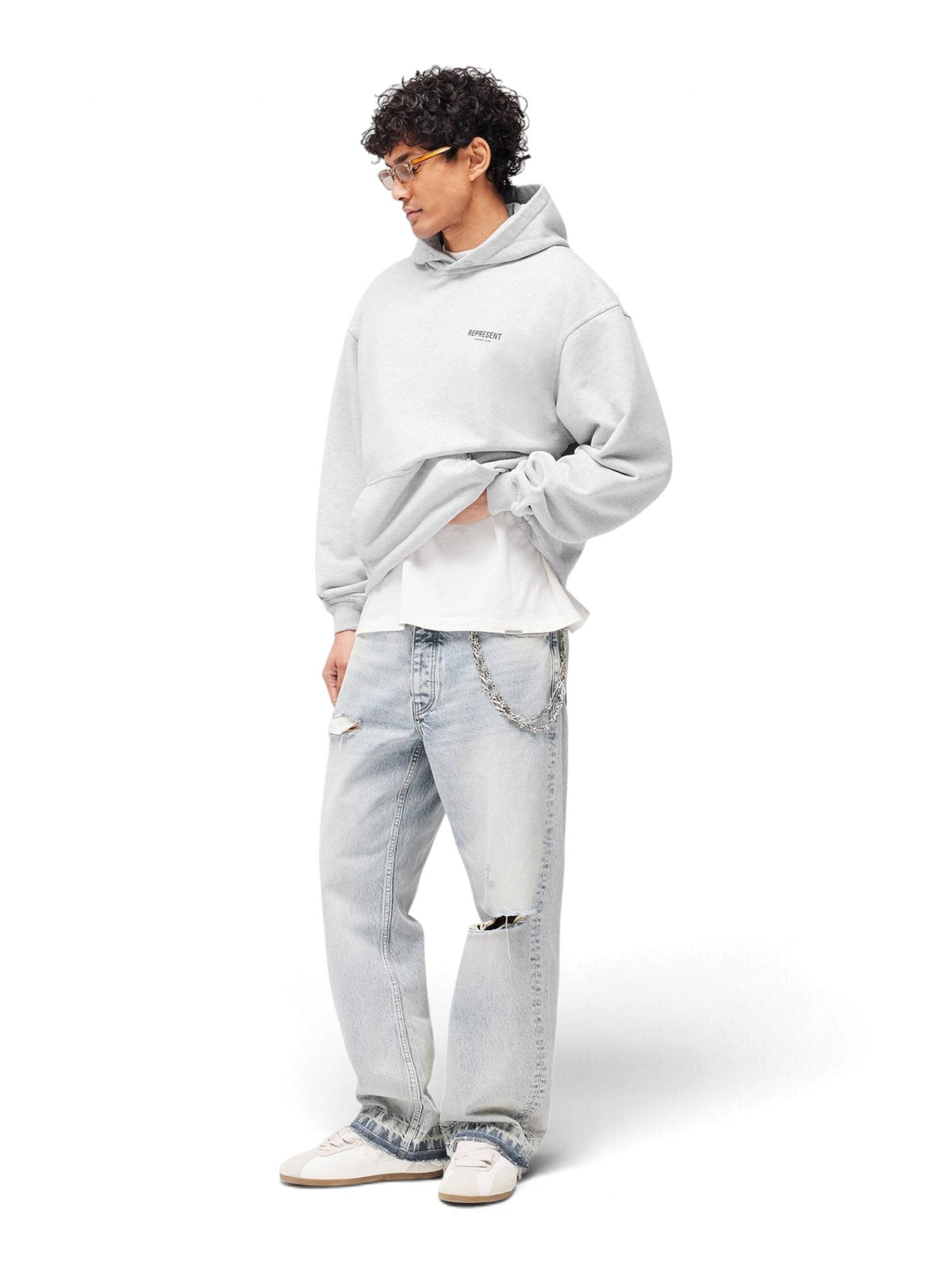 Represent Owners Club Hoodie Ash Grey