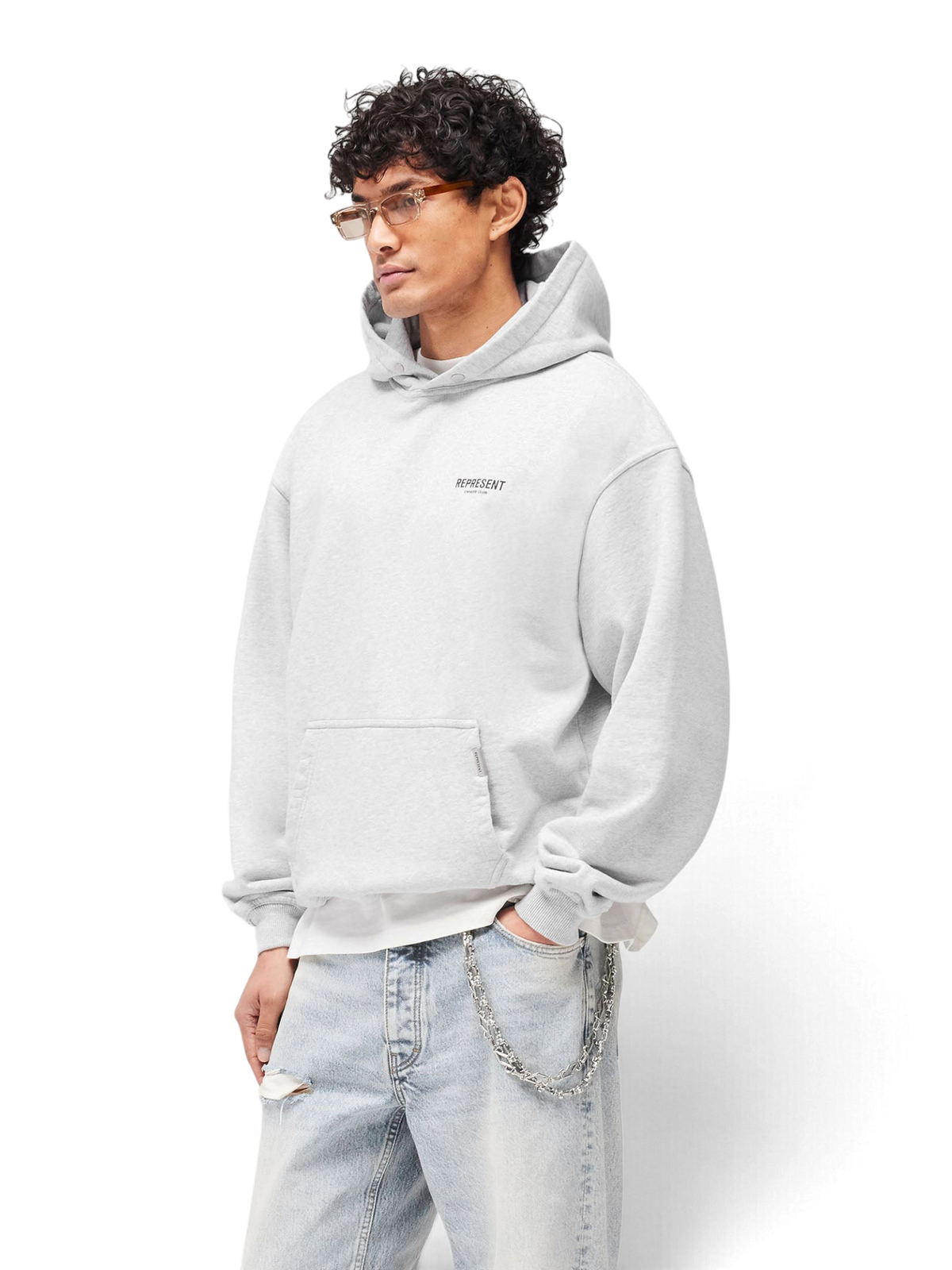 Represent Owners Club Hoodie Ash Grey