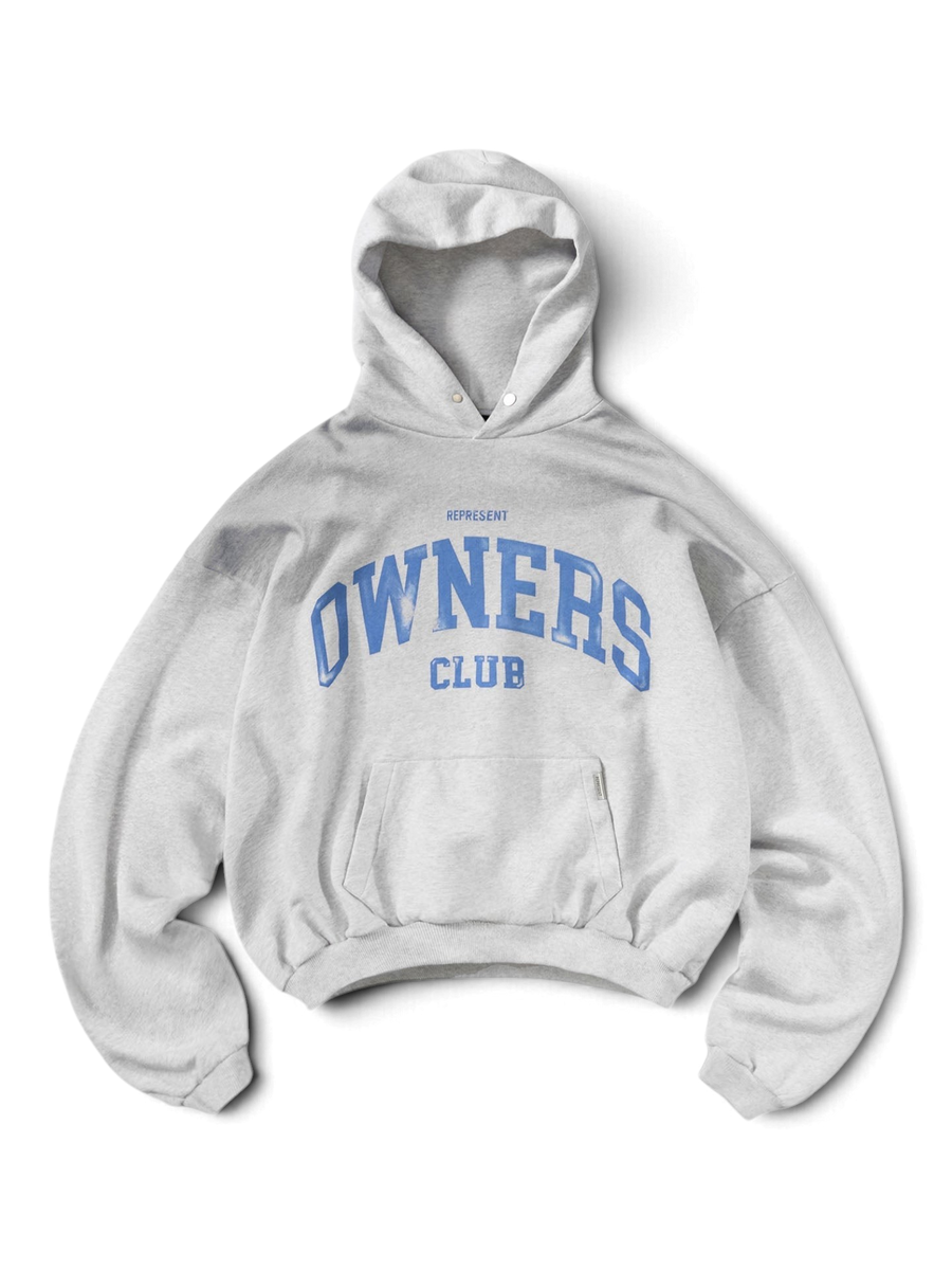 Represent Owners Club Hoodie Sprayed Ice Grey Marl