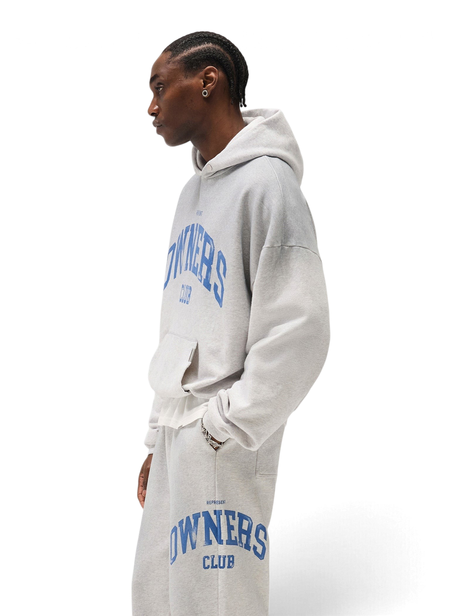 Represent Owners Club Hoodie Sprayed Ice Grey Marl