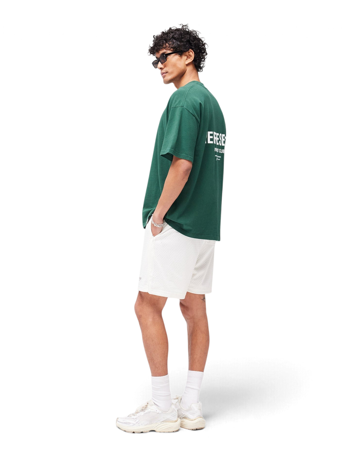 Represent Owners Club Mesh Shorts Flat White