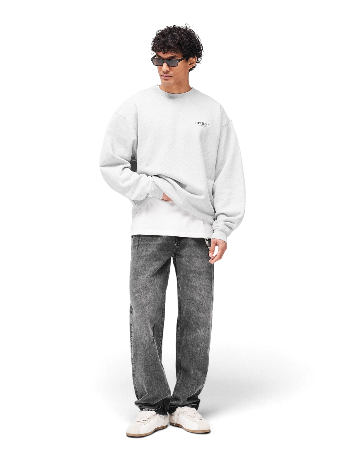 Represent Owners Club Sweater Ash Grey