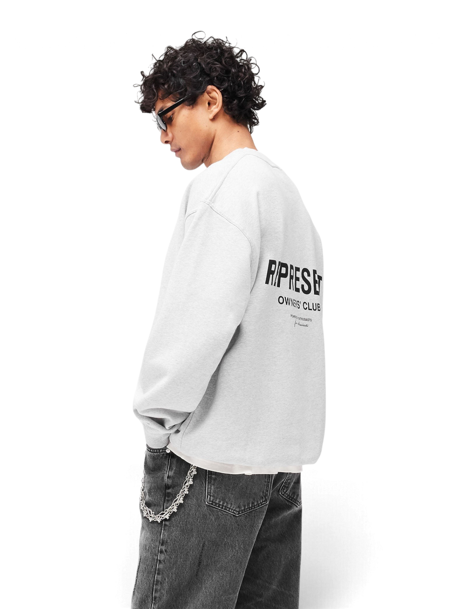 Represent Owners Club Sweater Ash Grey