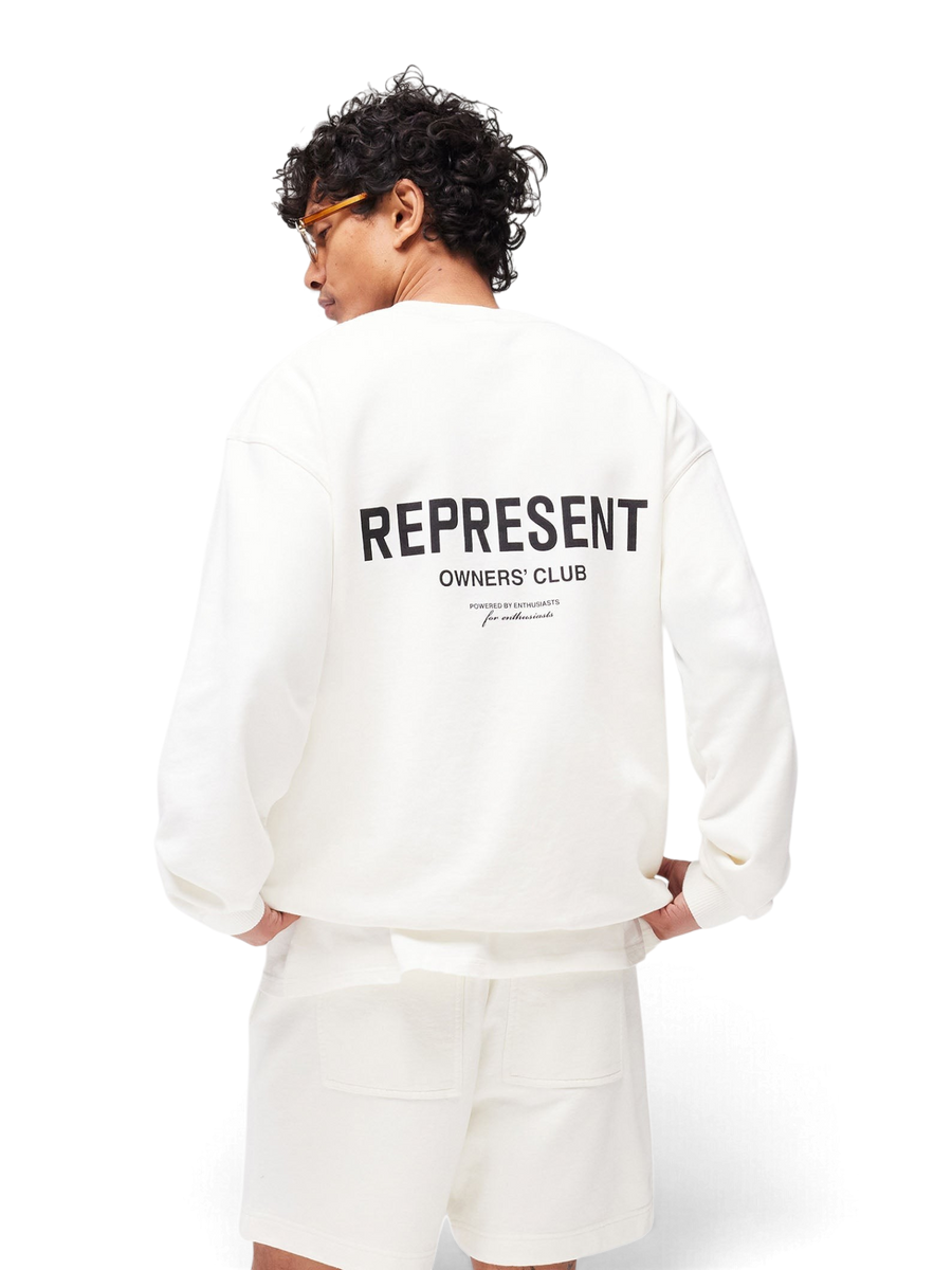 Represent Owners Club Sweater Flat White