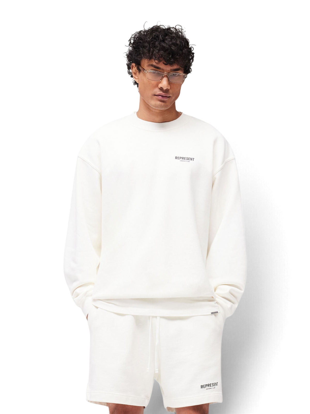 Represent Owners Club Sweater Flat White