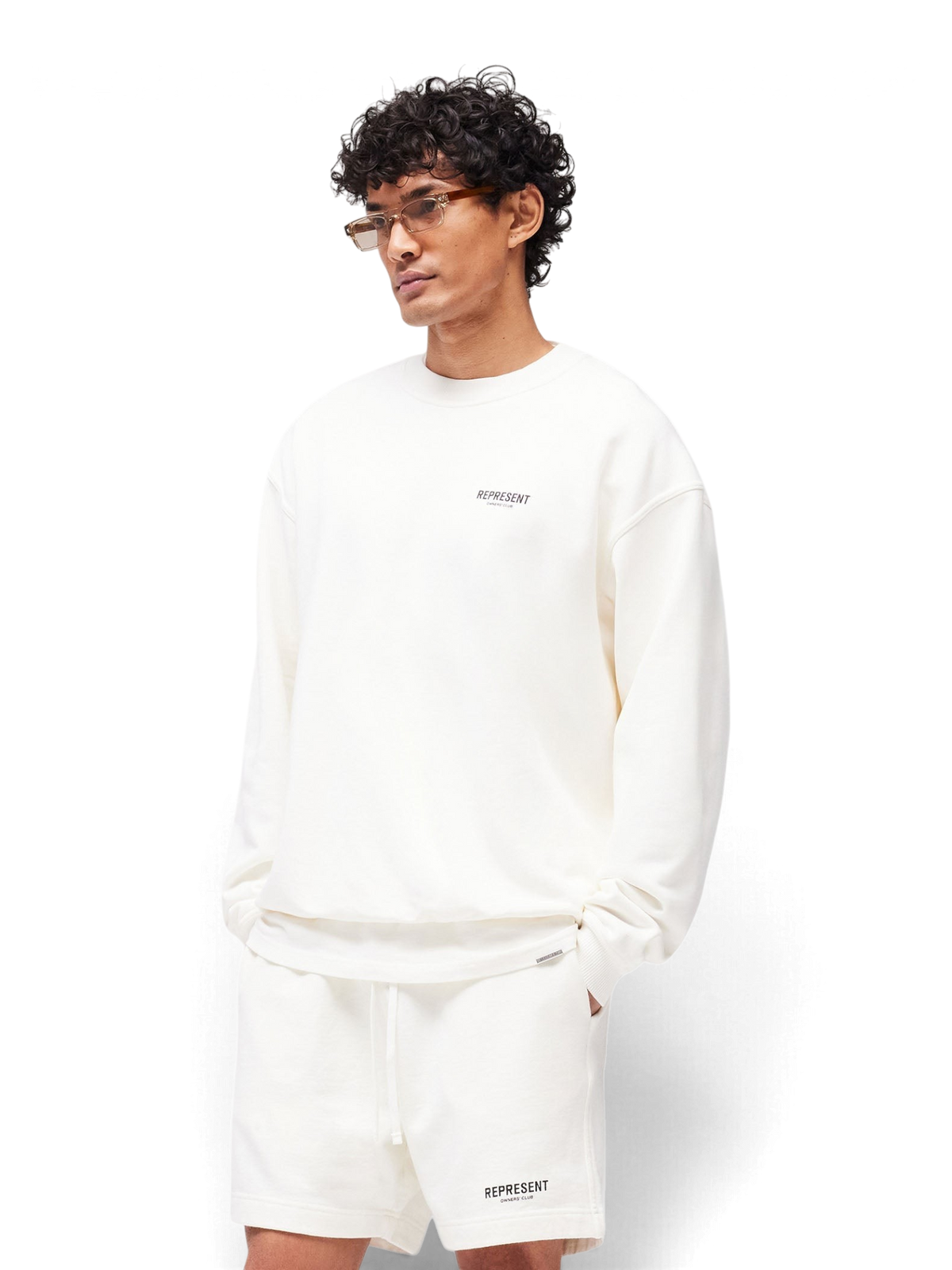 Represent Owners Club Sweater Flat White