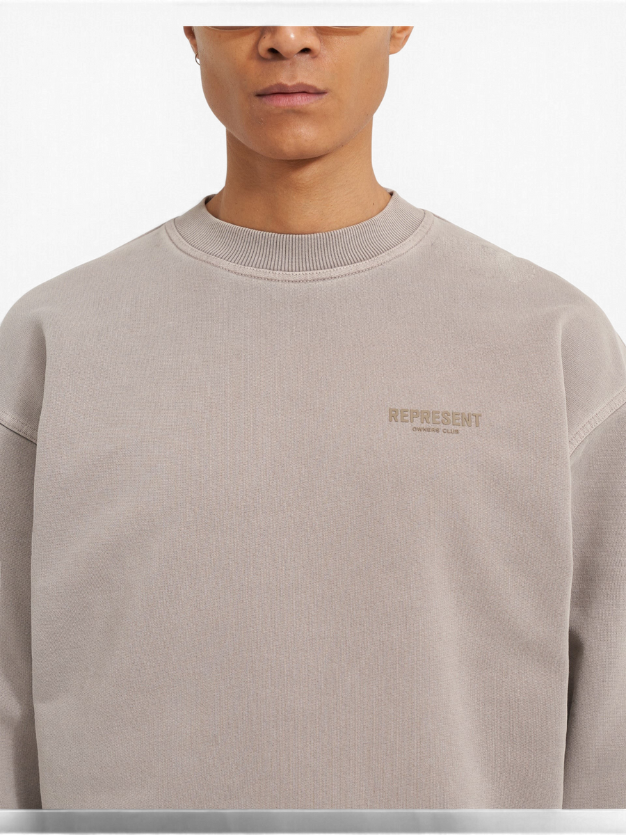 Represent Owners Club Sweater Mushroom