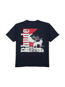 Rhude Moonlight Wolf Pocket Tee Black/White/Red one-kickz