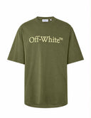 Skate fit bookish logo short sleeve tee off white winter moss