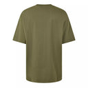 Skate fit bookish logo short sleeve tee off white winter moss