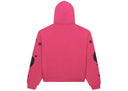 Sp5der Beluga Zip Up Hoodie Pink
