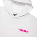 Sp5der Fractured Logo Hoodie White one-kickz