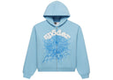 Sp5der OG Web Zip Up Hoodie (SS26) Sky Blue