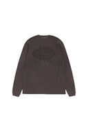 Stussy Mantra Raglan Thermal Washed Black one-kickz