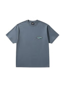 Stussy Worldwide Diamond Pigment Dyed Tee Navy one-kickz