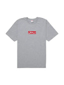 Supreme Arabic Box Logo Tee Heather Grey one-kickz