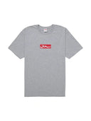 Supreme Arabic Box Logo Tee Heather Grey one-kickz