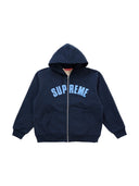 Supreme Arc Thermal Lined Zip Up Hooded Sweatshirt Navy one-kickz