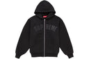Supreme Arc Thermal Lined Zip Up Hooded Sweatshirt Black one-kickz