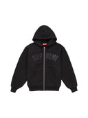 Supreme Arc Thermal Lined Zip Up Hooded Sweatshirt Black one-kickz