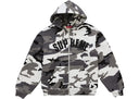 Supreme Arc Thermal Lined Zip Up Hooded Sweatshirt Snow Camo one-kickz