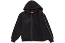 Supreme Arc Thermal Lined Zip Up Hooded Sweatshirt Black one-kickz