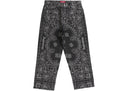 Supreme Bandana Jacquard Baggy Jean Black one-kickz