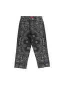 Supreme Bandana Jacquard Baggy Jean Black one-kickz