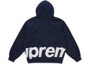 Supreme Big Logo Zip Up Hooded Sweatshirt Navy one-kickz