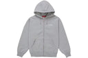 Supreme Blessed Applique Zip Up Hooded Sweatshirt Heather Grey one-kickz