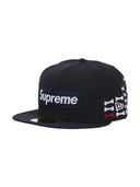 Supreme Bones Box Logo New Era 59Fifty Fitted Hat Navy one-kickz