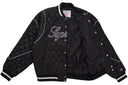 Supreme Champion Satin Varsity Jacket Black one-kickz