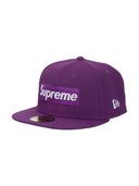 Supreme Championship Box Logo New Era 59Fifty Hat Purple one-kickz