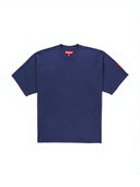 Supreme Checkerboard Intarsia S/S Top Navy