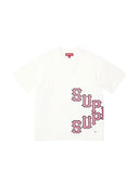Supreme Cracked Spellout S/S White Top one-kickz