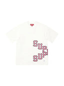 Supreme Cracked Spellout S/S White Top one-kickz
