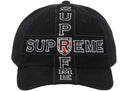 Supreme Cross 6-Panel Cap Black