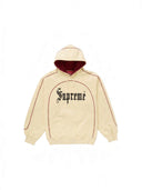 Supreme Curve Piping Hooded Sweatshirt Natural one-kickz