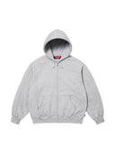 Supreme Cut Out Zip Up Hooded Sweatshirt Grey one-kickz