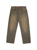 Supreme Distressed Loose Fit Selvedge Jean FW26 Washed Grey one-kickz