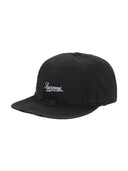 Supreme Distressed Script 6-Panel Black one-kickz