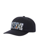 Supreme Embroidered Money Logo 6-Panel Hat Navy one-kickz