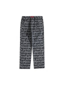 Supreme Fat Tip Jacquard Regular Jean Black one-kickz