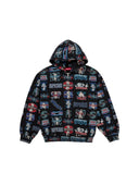 Supreme Flash Zip Up Hooded Sweatshirt Black one-kickz