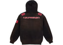 Supreme Football Jersey Hooded Sweatshirt Black one-kickz